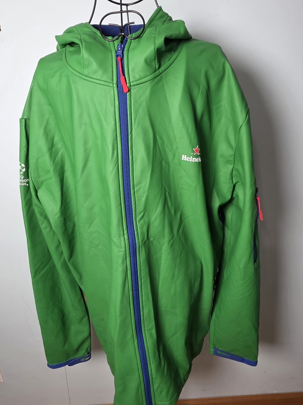 Heineken UEFA Champions League Men’s XXL Green Hooded Jacket